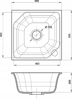 картинка Мойка для кухни Rivelato LOCUS LS-50 
