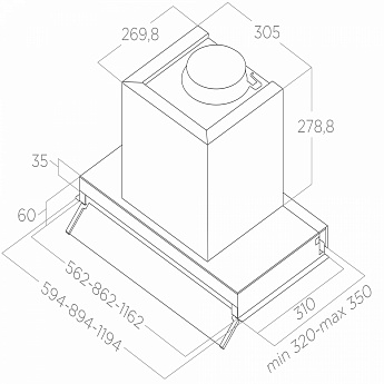 картинка Кухонная вытяжка Elica BOXIN PLUS IXGL/A/120 