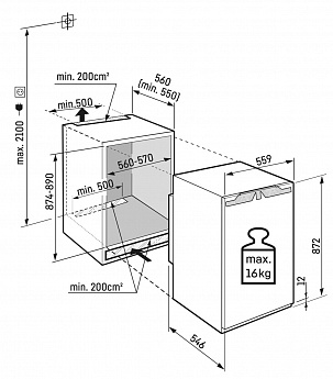 картинка Встраиваемый холодильник Liebherr IRBI 3951 