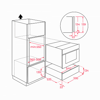 картинка Фасад стеклянный Teka STONE GREY 