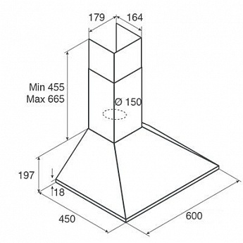 картинка Кухонная вытяжка Jetair GAIA WH/A/60 
