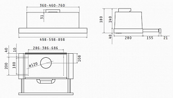 картинка Кухонная вытяжка Elica ELITE 26 IX/A/60/VT 