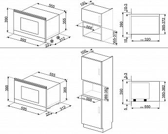 картинка Микроволновая печь Smeg MP122B3 
