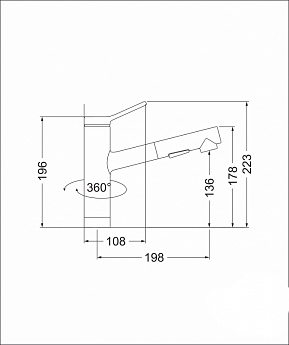 картинка Смеситель Emar EC-3012 сатин 