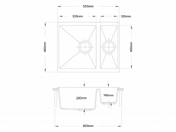 картинка Мойка Longran ENIGMA ENG555.460 15 