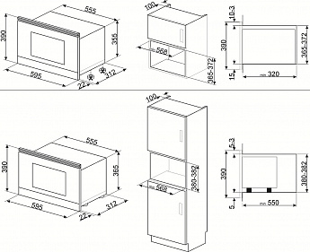картинка Микроволновая печь Smeg MP722AO антрацит 