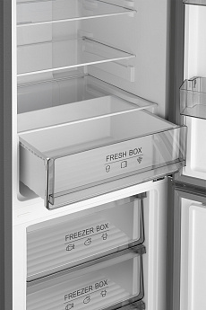 картинка Отдельностоящий холодильник Weissgauff WRK 185 Total NoFrost Inverter Inox 