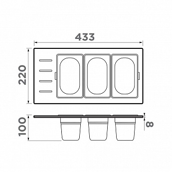 картинка Контейнер Omoikiri DC-02-3 