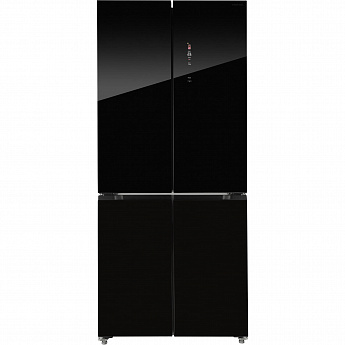 картинка Полувстраиваемый холодильник Hiberg RFQ-600DX NFGB inverter черный 
