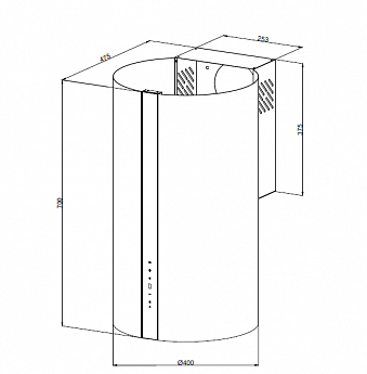картинка Кухонная вытяжка Kuppersberg VORTEX GB 