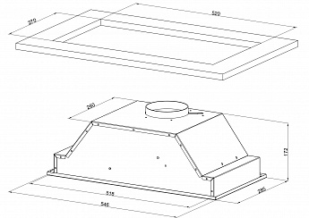 картинка Кухонная вытяжка Kuppersberg INTOUCH 60 X 