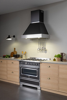 картинка Комбинированная кухонная плита Bertazzoni HER96L1ENET чёрный 