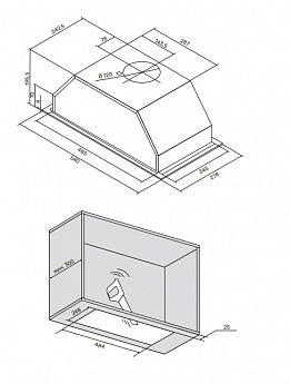 картинка Кухонная вытяжка Kuppersberg INTOUCH 60 WG 