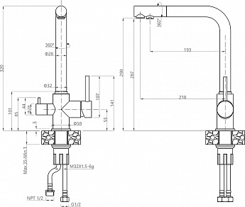 картинка Смеситель Granfest 3611 