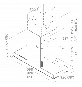 картинка Кухонная вытяжка Elica HAIKU BL/A/120 