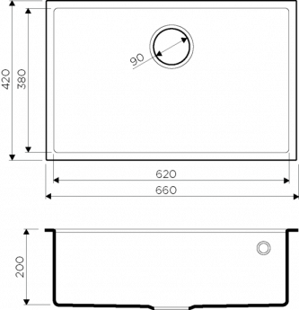 картинка Мойка для кухни Omoikiri TEDORI-66-U 