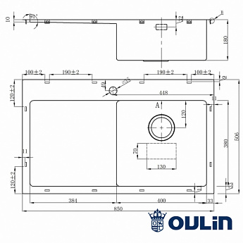 картинка Мойка для кухни Oulin OL-FTR102R 
