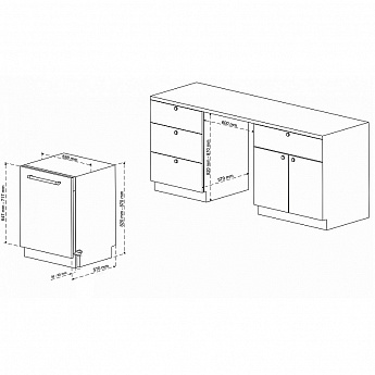 картинка Посудомоечная машина Korting KDI 60898 I 