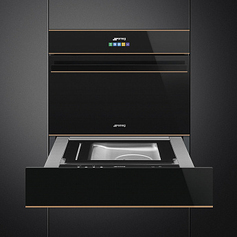 картинка Ящик для вакуумирования Smeg CPV615NR черное стекло 