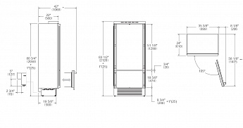 картинка Встраиваемый холодильник Bertazzoni REF905BBRPTT 