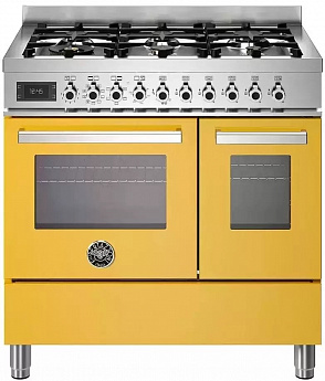 картинка Комбинированная кухонная плита Bertazzoni PRO96L2EGIT желтая 