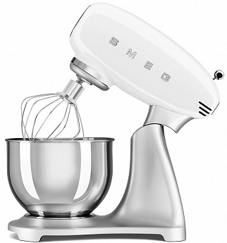 картинка Миксер планетарный Smeg SMF04WHEU белый 