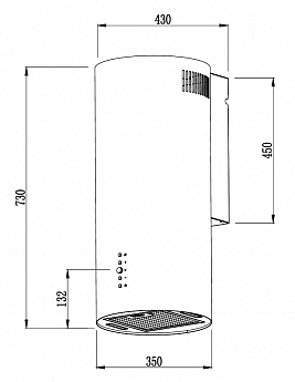 картинка Кухонная вытяжка Weissgauff Gracia 70 IX 