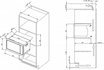картинка Микроволновая печь De Dietrich DME4310B Infinite Black 