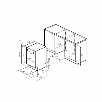 картинка Посудомоечная машина Lex PM 4573N 