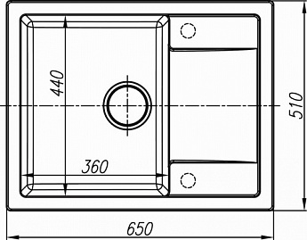 картинка Мойка для кухни Dr. Gans ТЕХНО-650 