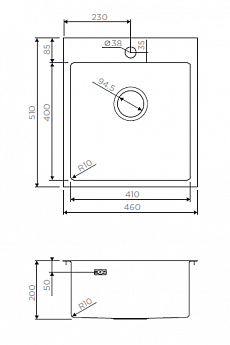 картинка Мойка Omoikiri AKISAME-46-GM 