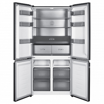 картинка Полувстраиваемый холодильник Korting KNFM 94899 XN графит 