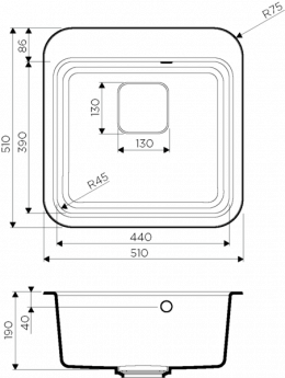 картинка Мойка для кухни Omoikiri TASOGARE-51 