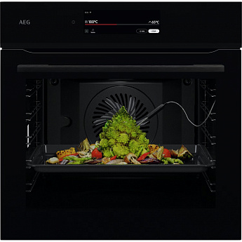 картинка Электрический духовой шкаф с функцией пара Aeg NBT9P831AB черный 