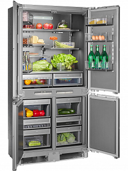 картинка Встраиваемый холодильник Hiberg S-RFQ 800 B inverter 