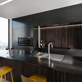 картинка Кухонная вытяжка полновстраиваемая Franke Box FBFP BK MATT A86 