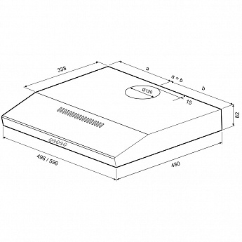 картинка Кухонная вытяжка Krona ERMINA 500 INOX PB 