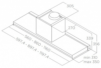 картинка Кухонная вытяжка Elica LEVER IX/A/56 