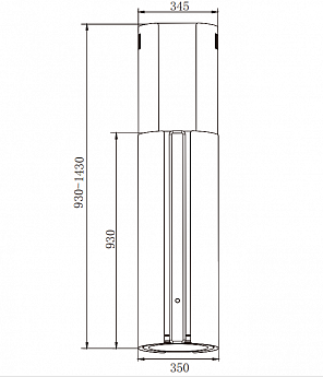 картинка Кухонная вытяжка островная Weissgauff Sun 1400 Island BLDC Black 