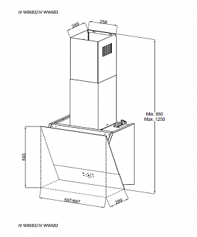 картинка Кухонная вытяжка Jacky's JV WW683 