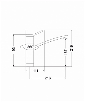 картинка Смеситель Emar EC-3011S 