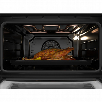 картинка Электрический духовой шкаф с функцией пароварки и СВЧ Hiberg MS-VM 5115 W SMART 