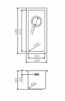 картинка Мойка для кухни Omoikiri Taki-20-U/IF-GM 