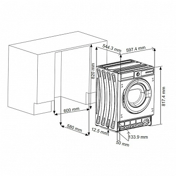 картинка Стиральная машина Krona KALISA 1400 8K WHITE 