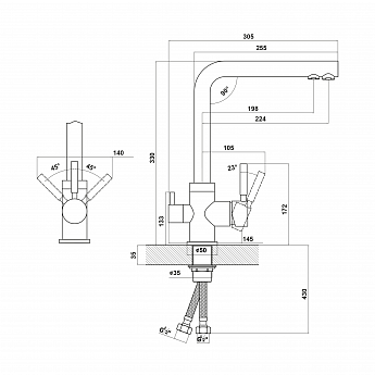 картинка Смеситель Florentina АРЕС FL 