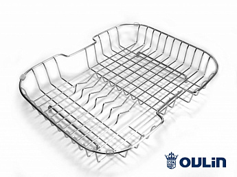 картинка Oulin корзина для посуды(фруктов) Ol-103L хром 