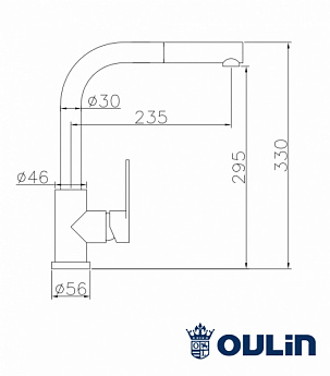 картинка Смеситель Oulin OL-8607S 