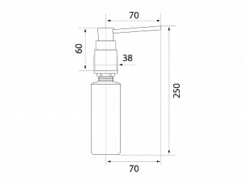 картинка Дозатор для мыла Longran LD0002 BR 