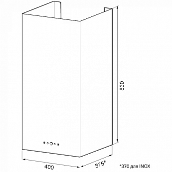 картинка Кухонная вытяжка Krona DITA R 400 WHITE PB 