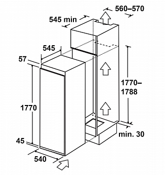 картинка Морозильная камера вертикальная Lex LBI177.4ID 